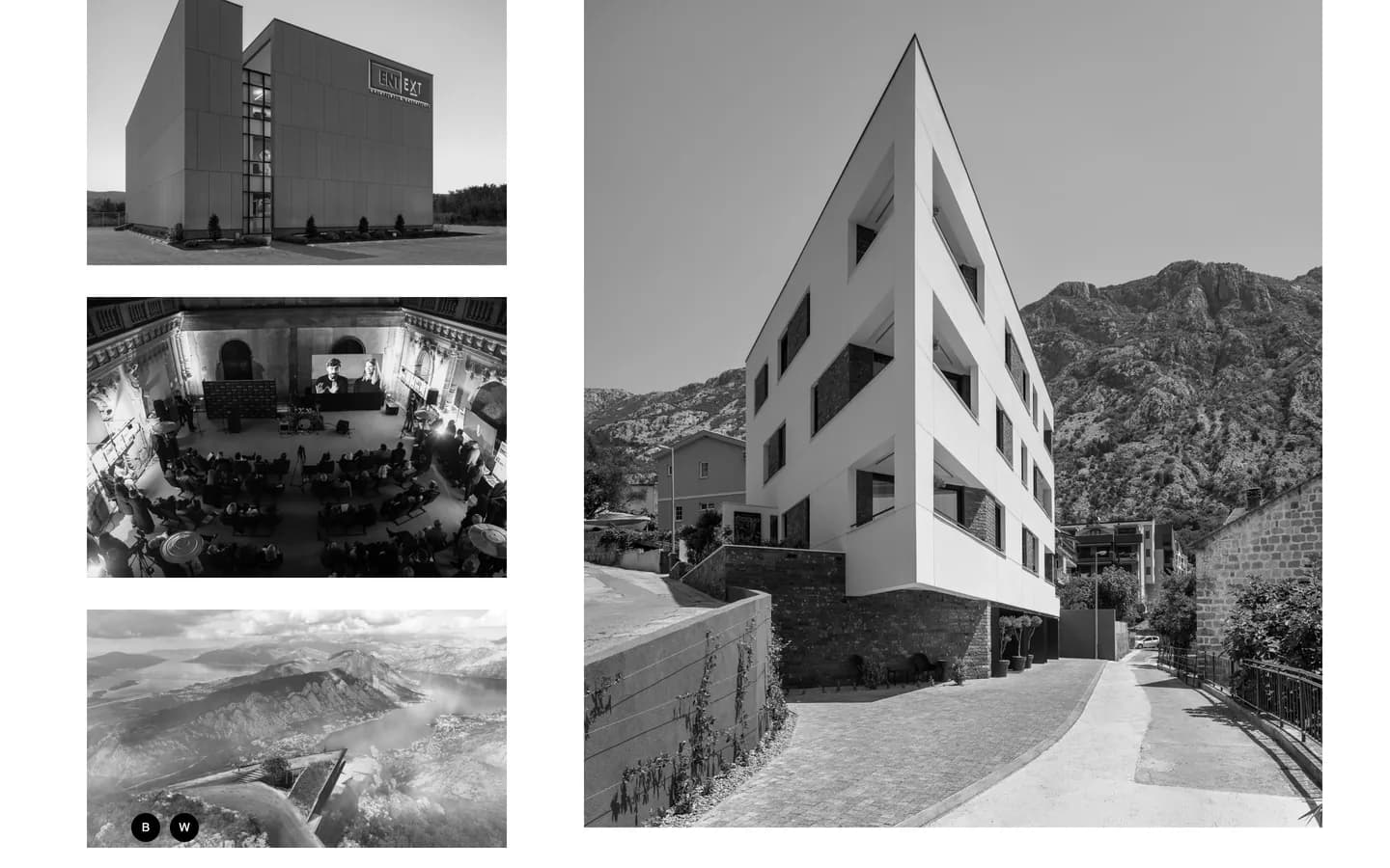 A social presence for an architecture studio.