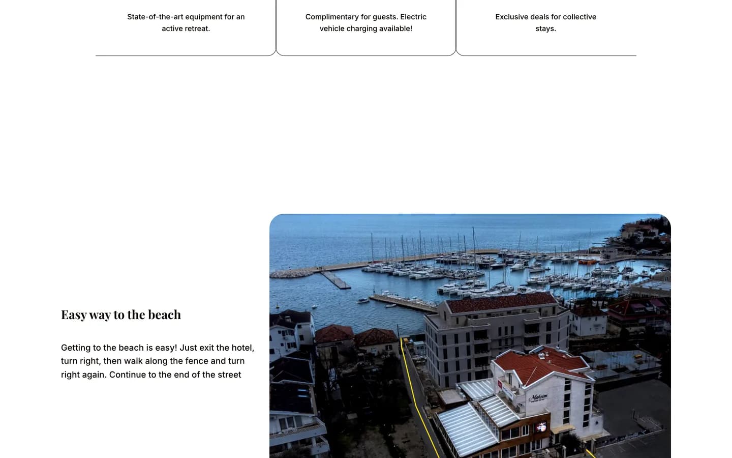 Digital marketing for a luxury hotel.